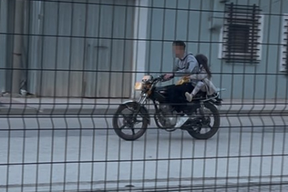 Eskişehir'de çocukların plakasız motosikletle gezisi korkuttu