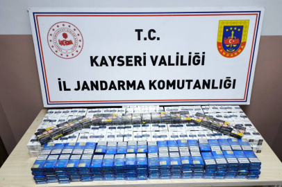 Kayseri'de 619 paket bandrolsüz kaçak sigara ele geçirildi