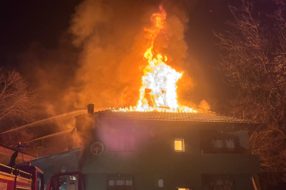 Ordu'da ambarda çıkan yangın marangoz atölyesi ve ahırı küle çevirdi