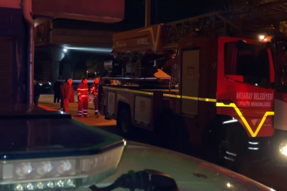 Aksaray'da kombiden çıkan yangın paniğe neden oldu