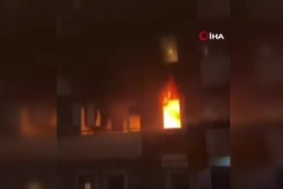 Bursa Görükle'de apartman dairesi alev alev yandı