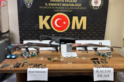 Sakarya'da ikametlerini silah imalathanesine çeviren şebekeye operasyon: 1 tutuklama