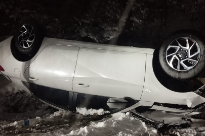 Samsun'da otomobilin devrilmesi sonucu 4 kişi yaralandı