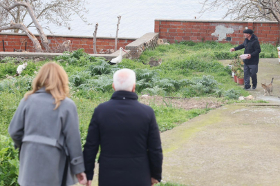 Bursa'da Başkan Bozbey’den Yaren Leylek ve Adem Amca'ya ziyaret