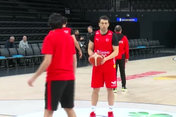 A Milli Erkek Basketbol Takımı, Sırbistan maçı hazırlıklarını sürdürdü