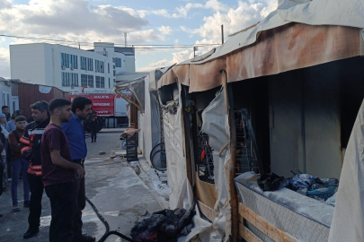 Malatya'da konteynerde yangın