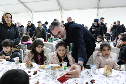Bursa Kestel’de çocuklar tekne orucunu birlikte açtı