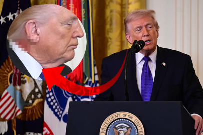 Dünya bu görüntüyü konuşuyor! Donald Trump'ın boynundaki yara dikkat çekti