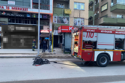 Kocaeli'de bilgisayar patladı, ofiste yangın çıktı