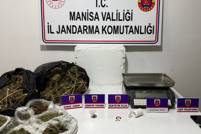 Manisa'da jandarmadan müşterek narkotik operasyonu
