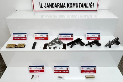 Rize’de ruhsatsız silah ve uyuşturucu operasyonu