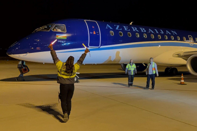 Bakü-Nahçıvan uçağı 71 yolcusuyla Iğdır’a indi