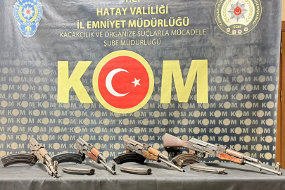Hatay'da kalaşnikof kaçakçılığında: 4 kişi tutuklandı