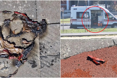 Helyum gazı dolu balonlar bomba gibi patladı