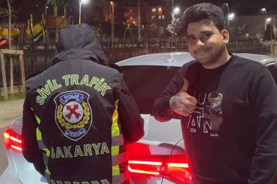 Sakarya'da ehliyetsiz yakalandı, 200 bin lira ceza yedi