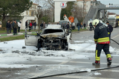 Samsun’da 5 araçlı zincirleme kaza: 3 otomobil alev alev yandı, 4 yaralı