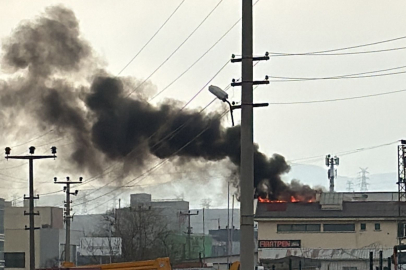 Ankara'da fabrika yangını