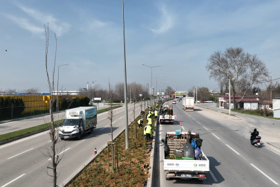 Bursa'da cadde ve bulvarlara estetik dokunuş