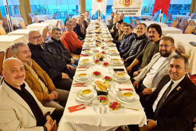 Bursa Gemlik Gazeteciler Cemiyeti üyeleri iftar sofrasında buluştu