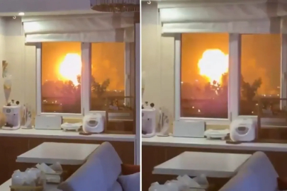 Evinin salonundan savaşı kaydetti