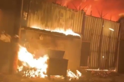 Kahramanmaraş'ta depo yangını