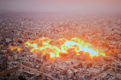 Katil İsrail ordusu ateşkesi ihlal ederek Gazze'yi bombalamayı sürdürüyor