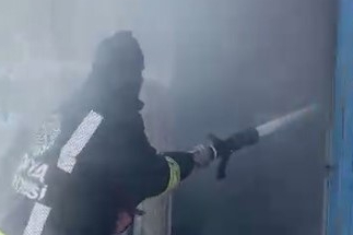 Konya'da çardak yangınında 65 buzağı telef oldu