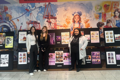 Bursa'da liseli öğrencilerden 8 Mart'a anlamlı sergi