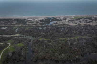 Bursa Karacabey Longozu etkili olan yağışlarla doldu