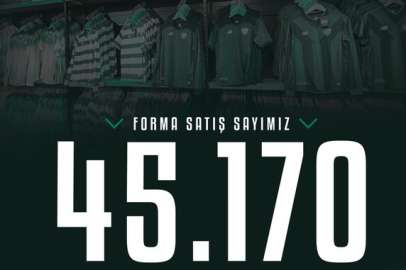 Bursaspor’dan rekorforma satışı: 45 bin 170!