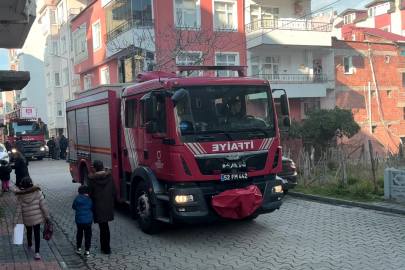 Ordu'da 3 katlı binada korkutan baca yangını