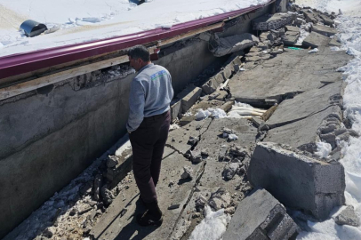 Iğdır’da ahır çöktü: Hayvanların önceden çıkarılması facianın önüne geçti