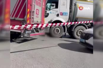 İstanbul Başakşehir'de İSKİ kamyonunun çarptığı kadın hayatını kaybetti