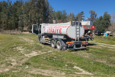 Osmaniye'de çıkan orman yangını büyümeden söndürüldü