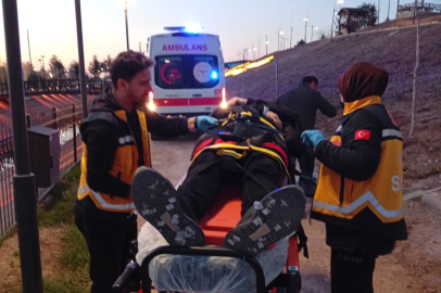 Batman merdivenden düşen bir kişi hastanelik oldu