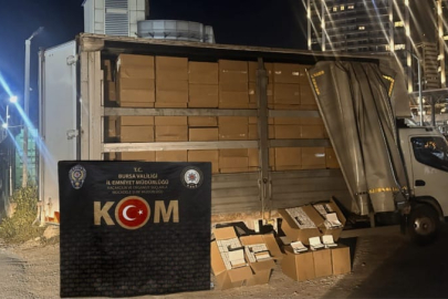 Bursa’da 3 milyon kaçak makaron ele geçirildi