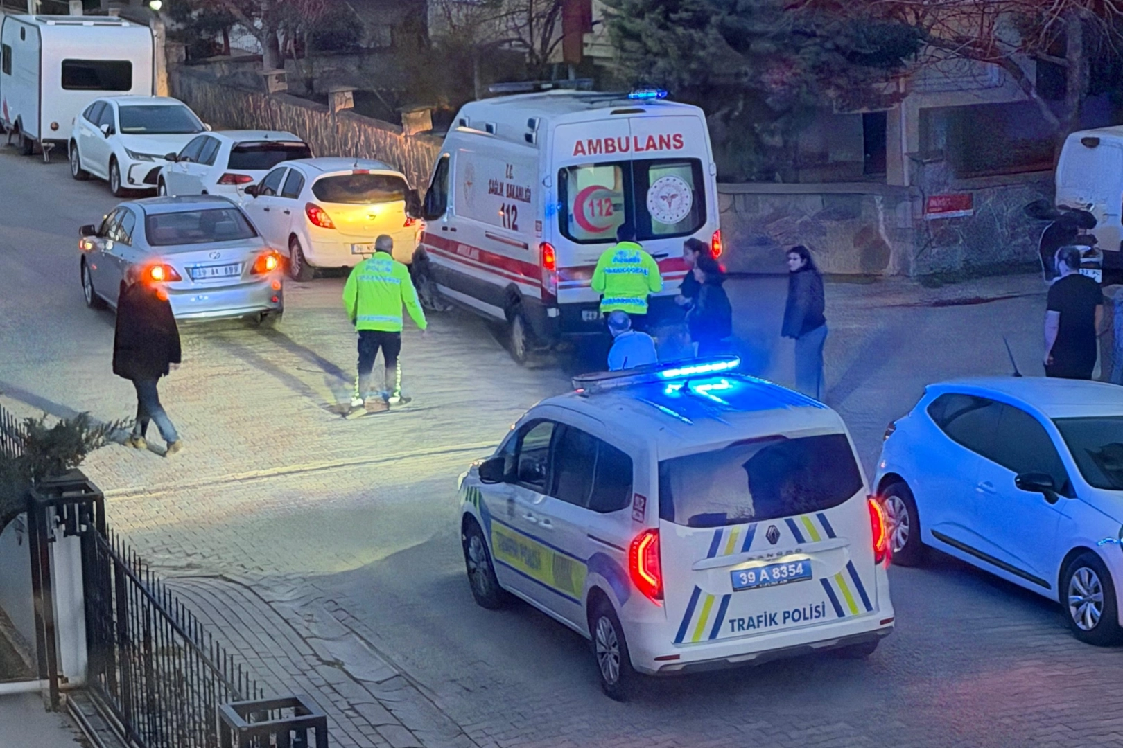 Kırklareli'de otomobil ile motosiklet çarpıştı: 1 yaralı