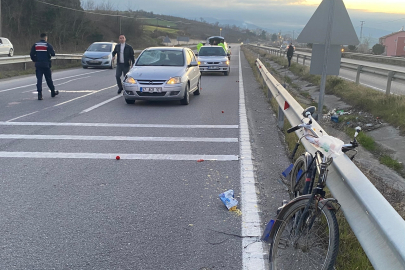 Samsun'da otomobilin çarptığı bisikletin sürücüsü hayatını kaybetti