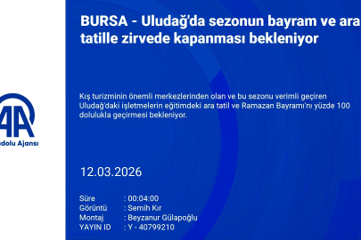 Bursa Uludağ'da sezonun bayram ve ara tatille zirvede kapanması bekleniyor