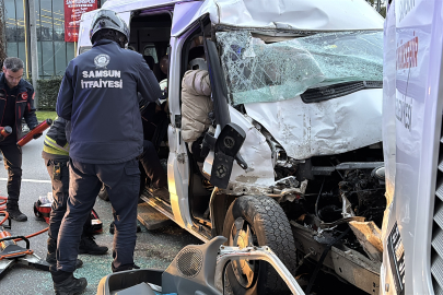 Samsun'da meydana gelen trafik kazasında 7 kişi yaralandı