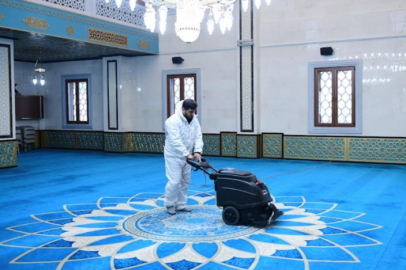 Bursa Kestel’deki camiler Ramazan Bayramı’na hazırlanıyor