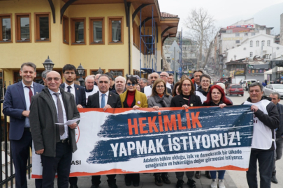 Bursa Tabip Odası sağlık hakkı için yürüdü!