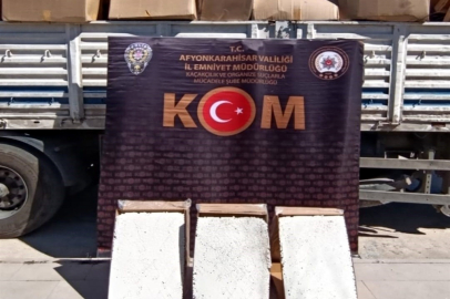 Afyonkarahisar'da 8 milyonluk kaçakçılık operasyonu