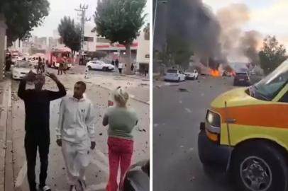 İran, Tel Aviv'i çok başlıklı füzelerle vurdu! Yaralılar var