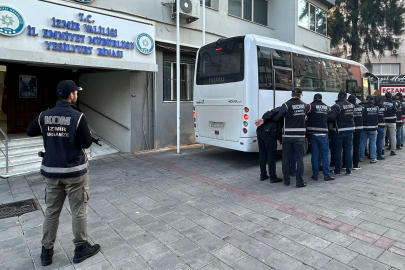 İzmir'de suç örgütüne yönelik operasyonda 7 şüpheli tutuklandı