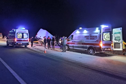 Edirne'de feci kaza: 2 ölü, 1 yaralı