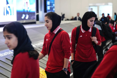 İran Milli Kadın Futbol Takımı Türkiye'ye geldi