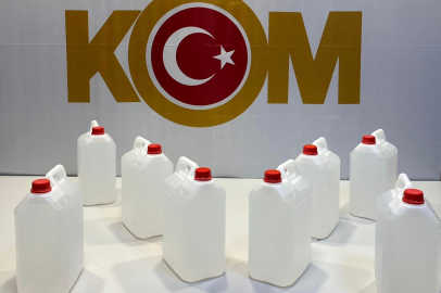 Samsun’da 40 litre kaçak etil alkol ele geçirildi