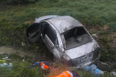 Bursa'da korkunç kaza! Tarlaya uçtu: Çok sayıda yaralı var...