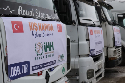 İHH Bursa Şubesi Gazze, Suriye ve Sudan'a 18 tır yardım malzemesi gönderdi